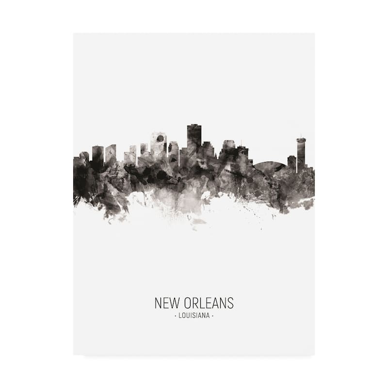 Michael Tompsett 'New Orleans Louisiana Skyline Portrait II' Canvas Art