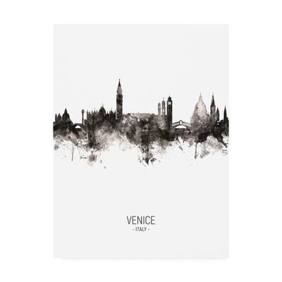 Michael Tompsett 'Venice Italy Skyline Portrait II' Canvas Art