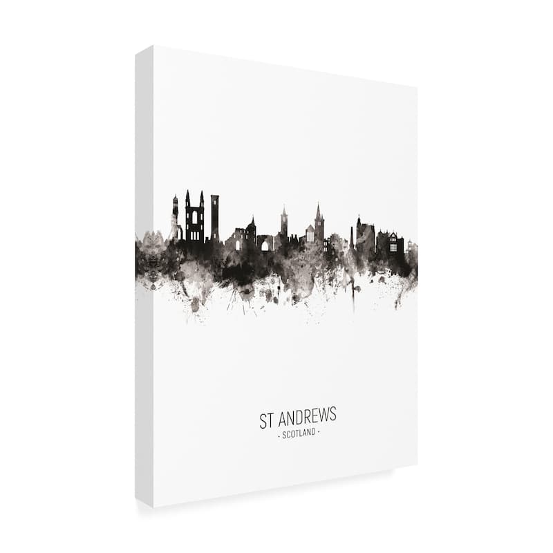 Michael Tompsett 'St Andrews Scotland Skyline Portrait II' Canvas Art