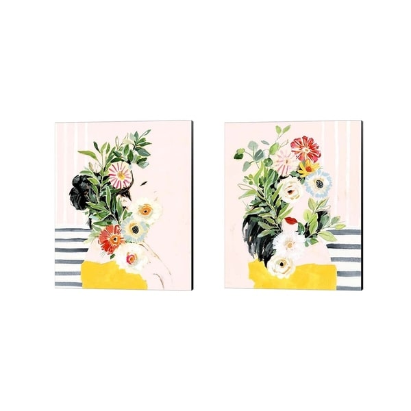 Victoria Borges 'Grow Your Own Way' Canvas Art (Set of 2)
