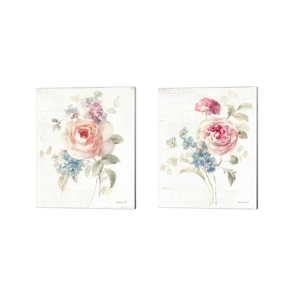 Danhui Nai 'Cottage Garden' Canvas Art (Set of 2)