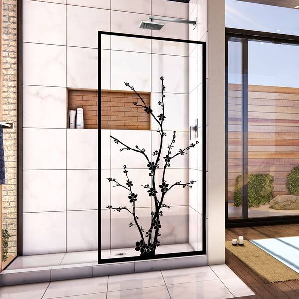Shop Dreamline Linea Blossom 34 In W X 72 In H Single Panel