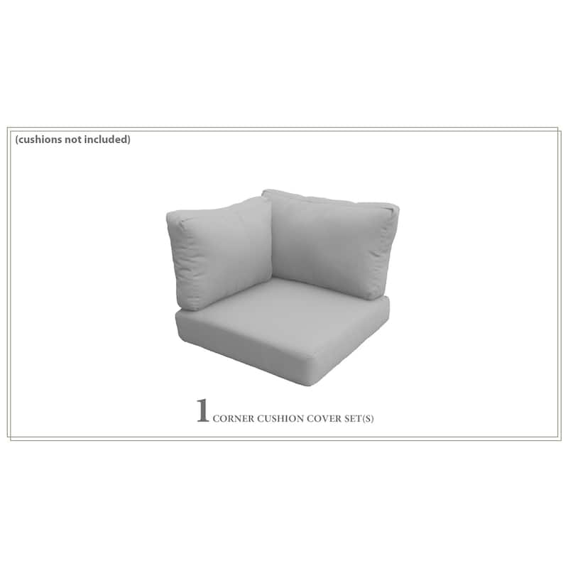 Covers for High-Back Corner Chair Cushions 6 inches thick - Grey