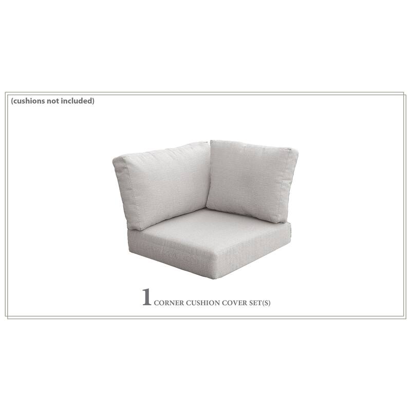 Covers for High-Back Corner Chair Cushions 6 inches thick - Ash