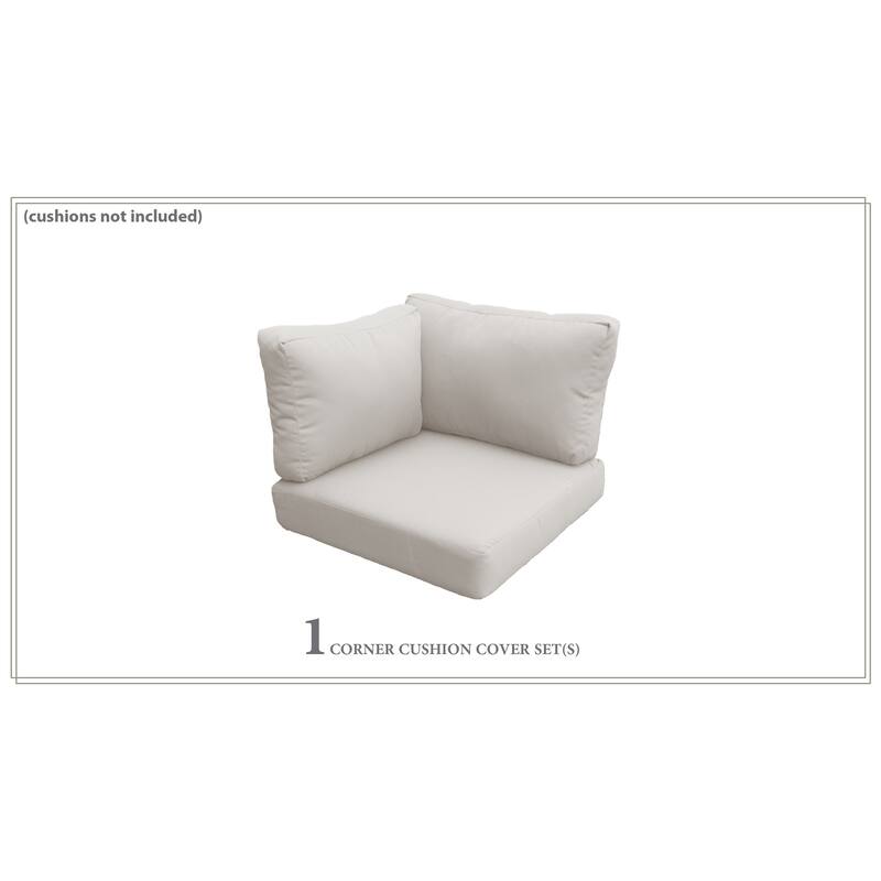 Covers for High-Back Corner Chair Cushions 6 inches thick - beige