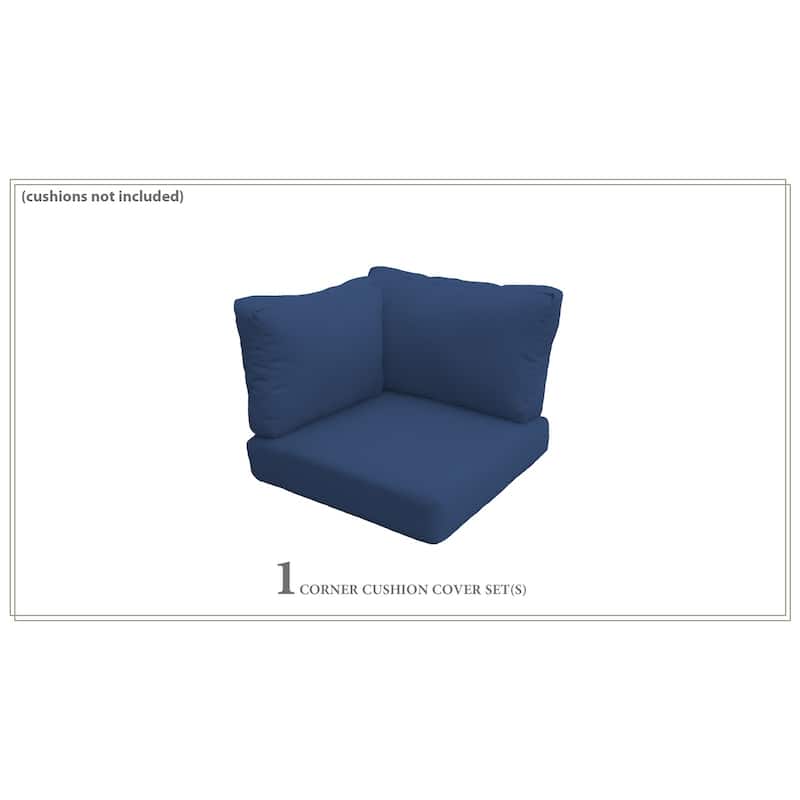 Covers for High-Back Corner Chair Cushions 6 inches thick - navy