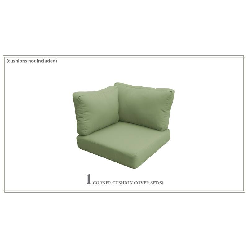 Covers for High-Back Corner Chair Cushions 6 inches thick - Cilantro
