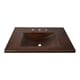 preview thumbnail 10 of 8, Cozumel Vanity Top with Integral Bathroom Sink in Antique Copper (Top Only)