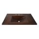 preview thumbnail 4 of 8, Cozumel Vanity Top with Integral Bathroom Sink in Antique Copper (Top Only) 36.5" x 21.75" x 4.5"