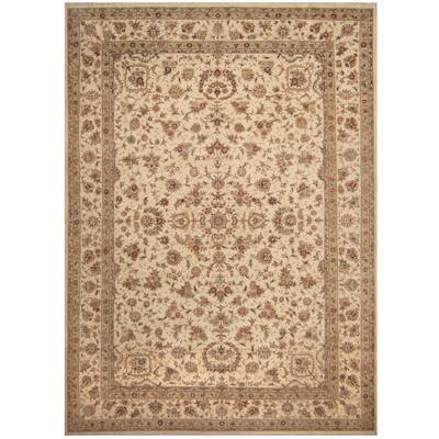 Handmade One-of-a-Kind Tabriz Wool and Silk Rug (India) - 10' x 14'
