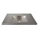 preview thumbnail 4 of 9, Cozumel Vanity Top with Integral Bathroom Sink in Brushed Nickel (Top Only)