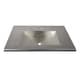 preview thumbnail 3 of 9, Cozumel Vanity Top with Integral Bathroom Sink in Brushed Nickel (Top Only)