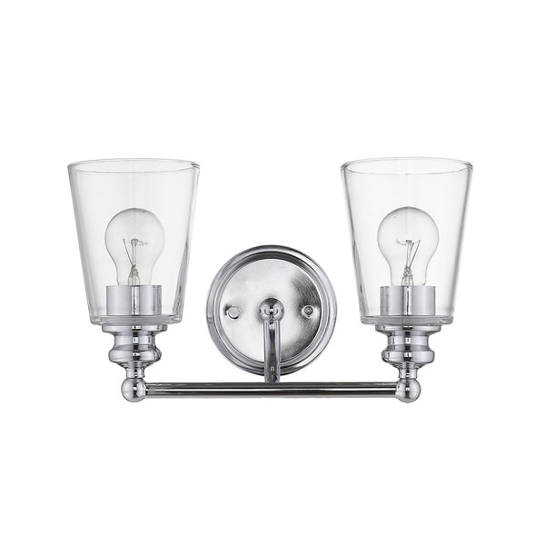 2 light chrome sconce