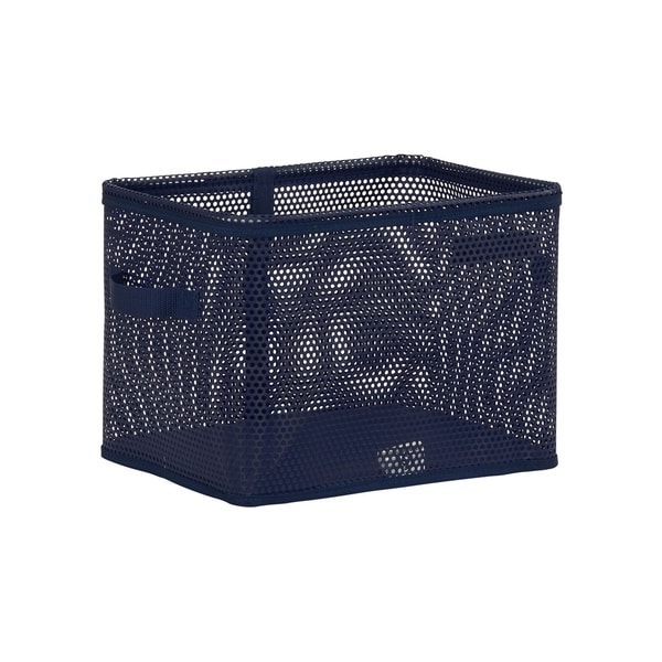Eva Medium Mesh Bin, Navy, 10H x 13.25W x 10.25D