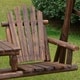 preview thumbnail 3 of 3, Outsunny Outdoor Adirondack Chair 2 Seat Freestanding Solid Wood Rustic Log Swing