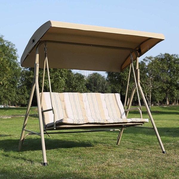 Best 3 person online patio swing with canopy