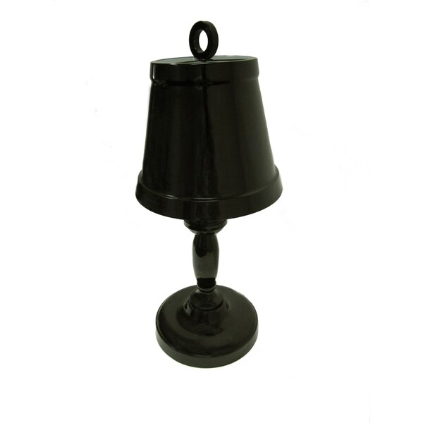 black metal bedside lamp