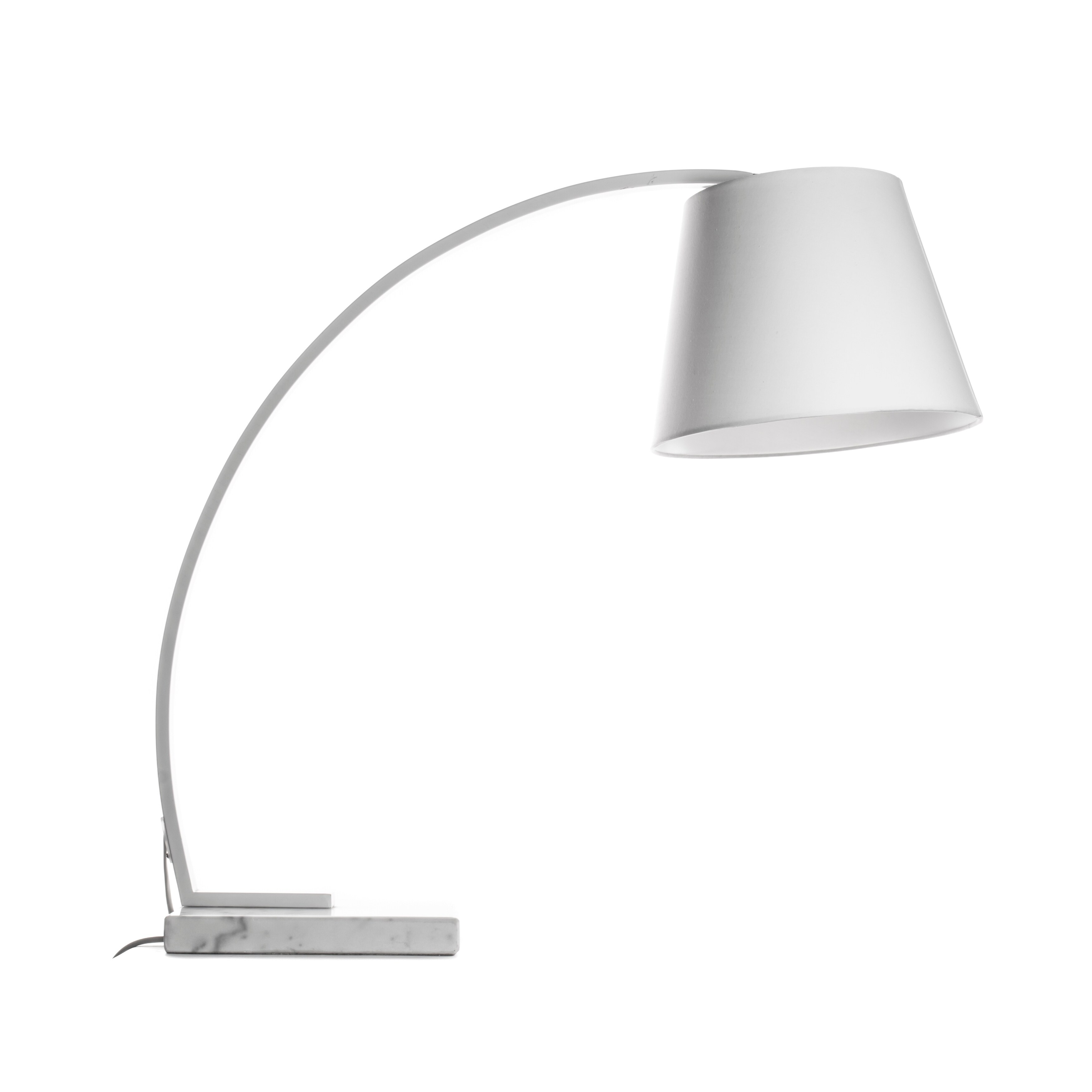 curved table lamp