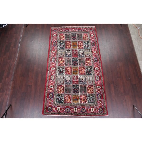 3x5 Bakhtiari Hand Knotted Red Persian Rug Wool 