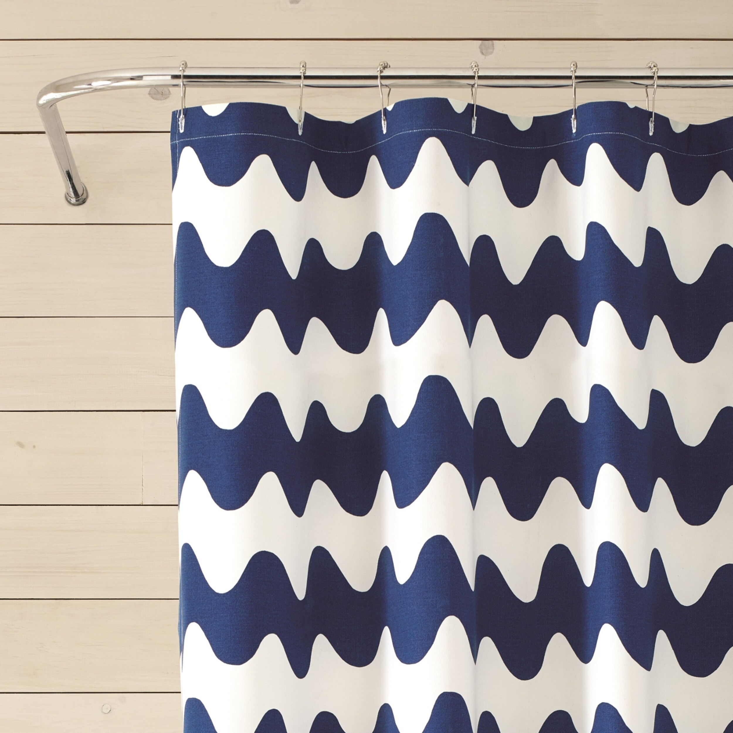 Marimekko Pikku Lokki Blue Shower Curtain Overstock