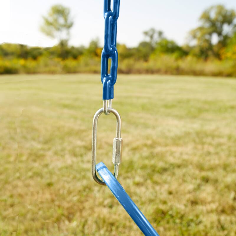 Swing-N-Slide 2 Blue Swing Seats and Ring/Trapeze Bar Combo