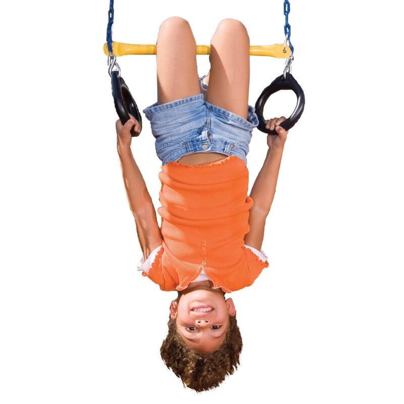 Swing-N-Slide 2 Blue Swing Seats and Ring/Trapeze Bar Combo