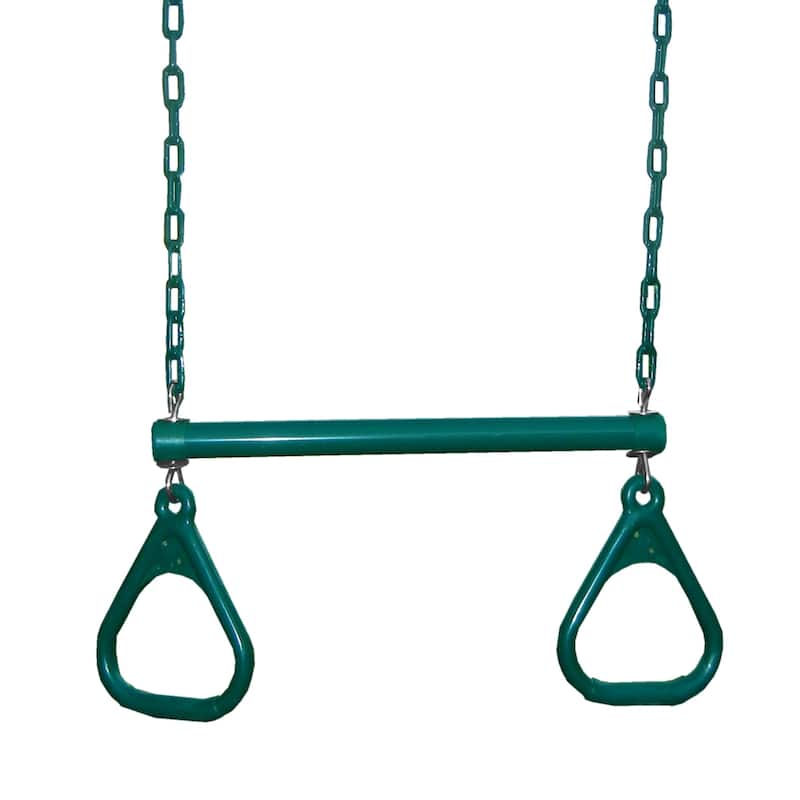 Swing-N-Slide 2 Blue Extreme-Duty Swing Seats with Chains and Extreme-Duty Ring/Trapeeze Bar Combo - N/A