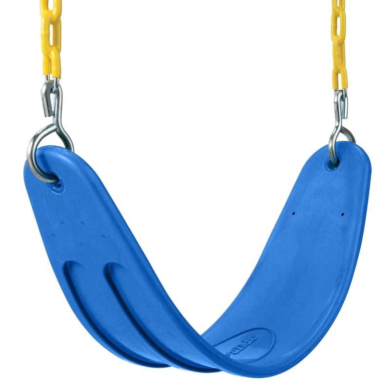 Swing-N-Slide 2 Blue Extreme-Duty Swing Seats with Chains and Extreme-Duty Ring/Trapeeze Bar Combo - N/A