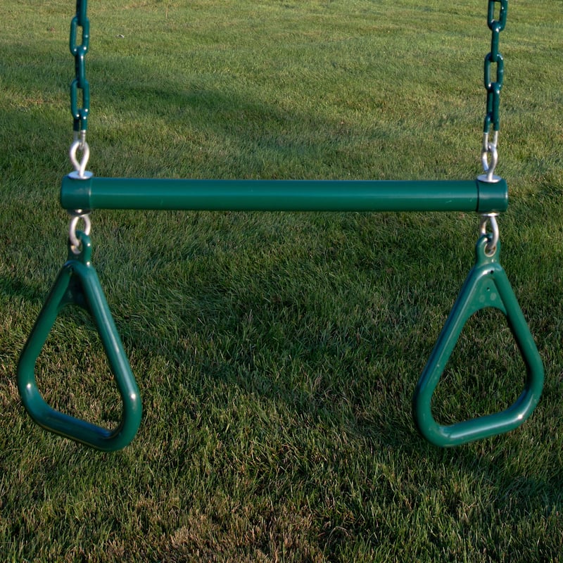 Swing-N-Slide 2 Blue Extreme-Duty Swing Seats with Chains and Extreme-Duty Ring/Trapeeze Bar Combo - N/A