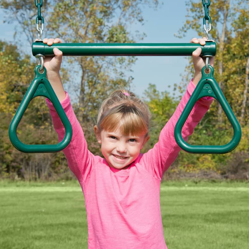 Swing-N-Slide 2 Blue Extreme-Duty Swing Seats with Chains and Extreme-Duty Ring/Trapeeze Bar Combo - N/A