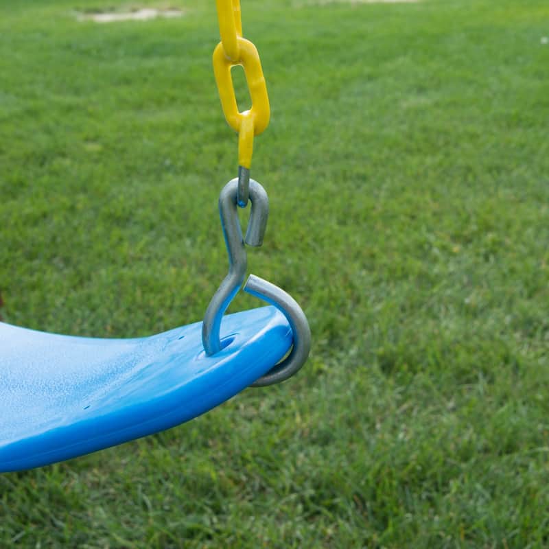 Swing-N-Slide 2 Blue Extreme-Duty Swing Seats with Chains and Extreme-Duty Ring/Trapeeze Bar Combo - N/A