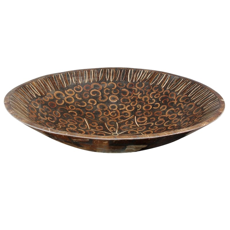 Natural Cinnamon & Coconut Shell Bowl