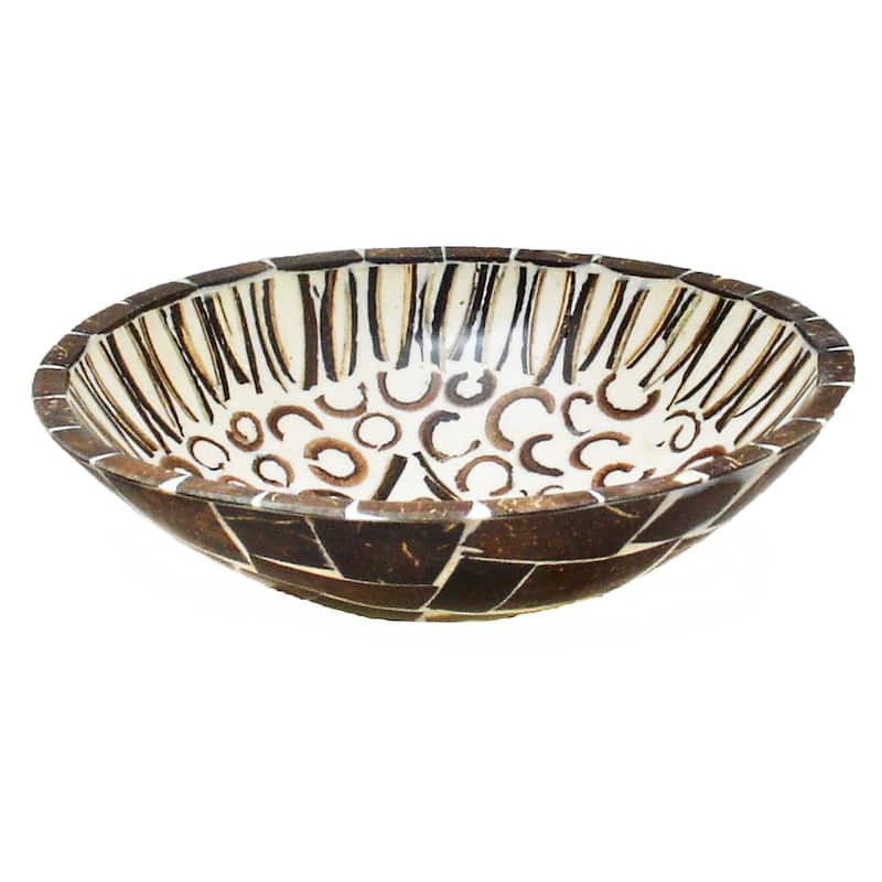 Natural Cinnamon & Coconut Shell Bowl