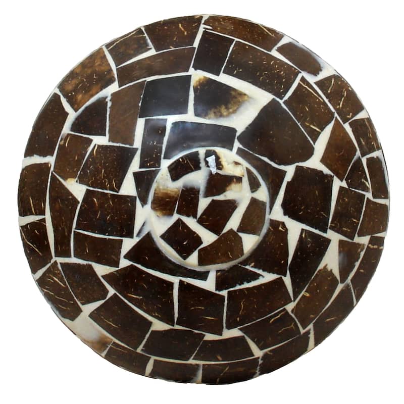 Natural Cinnamon & Coconut Shell Bowl