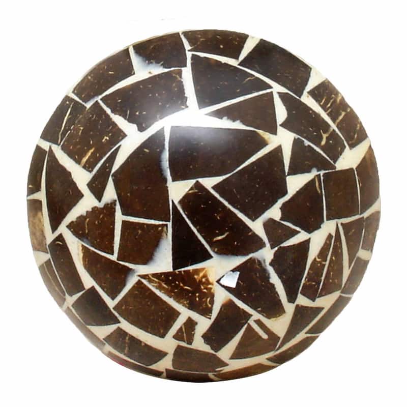 Natural Cinnamon & Coconut Shell Bowl