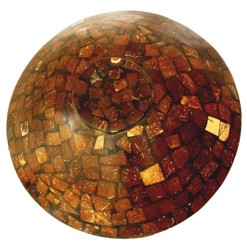 Natural Cinnamon & Coconut Shell Bowl