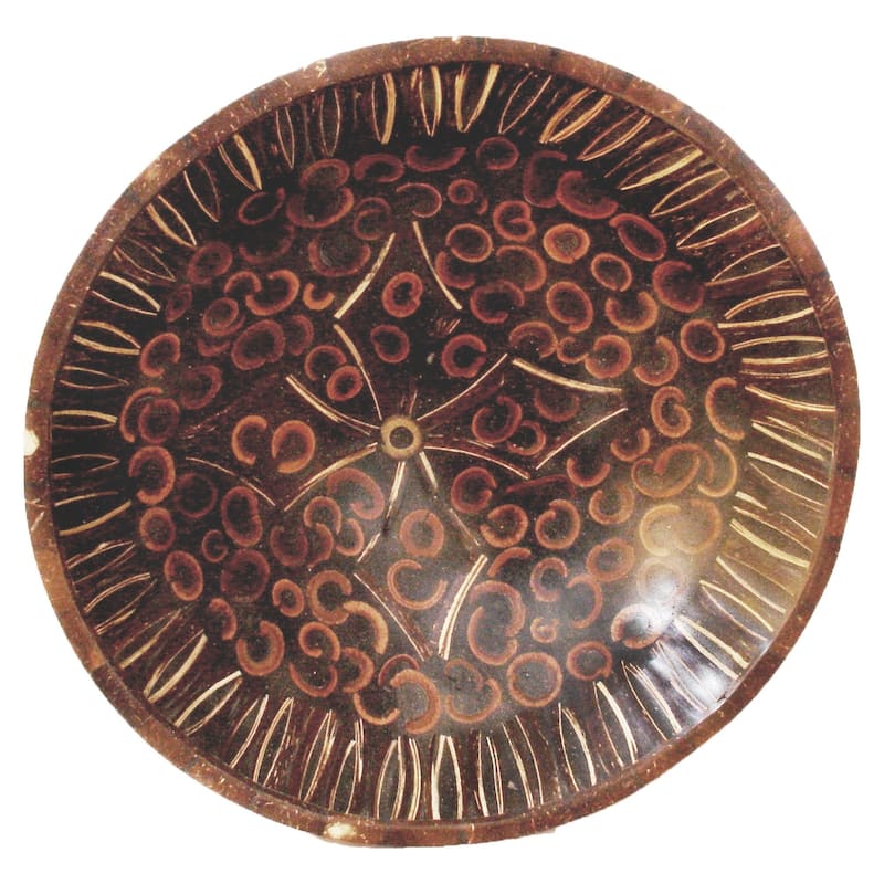 Natural Cinnamon & Coconut Shell Bowl