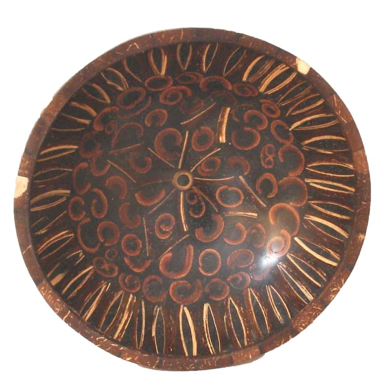 Natural Cinnamon & Coconut Shell Bowl