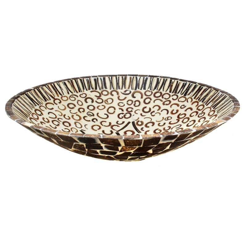 Natural Cinnamon & Coconut Shell Bowl