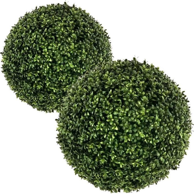 Regency Deluxe Boxwood 13.5" Kissing Ball Set of 2