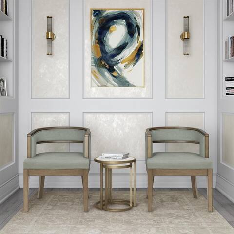 Avenue Greene Fresno Rounded Back Accent Chair (Set of 2)