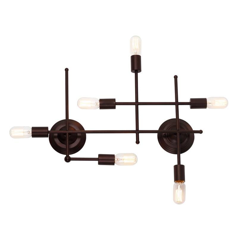 6-light Oil Rubbed Bronze Wall Sconce