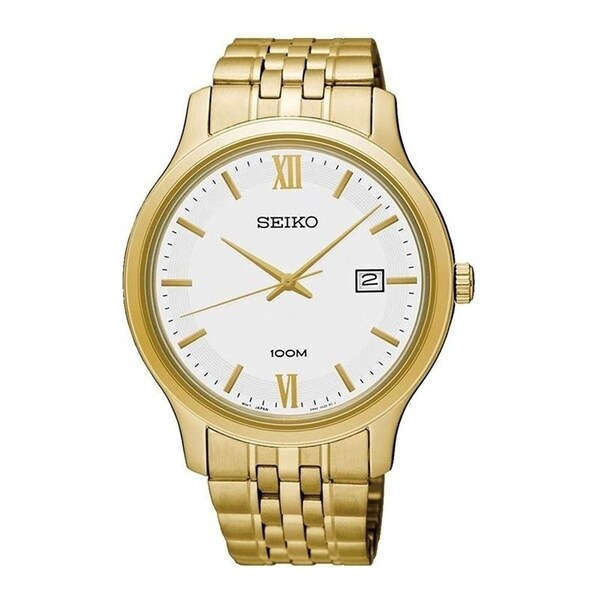 seiko gold and silver mens watch