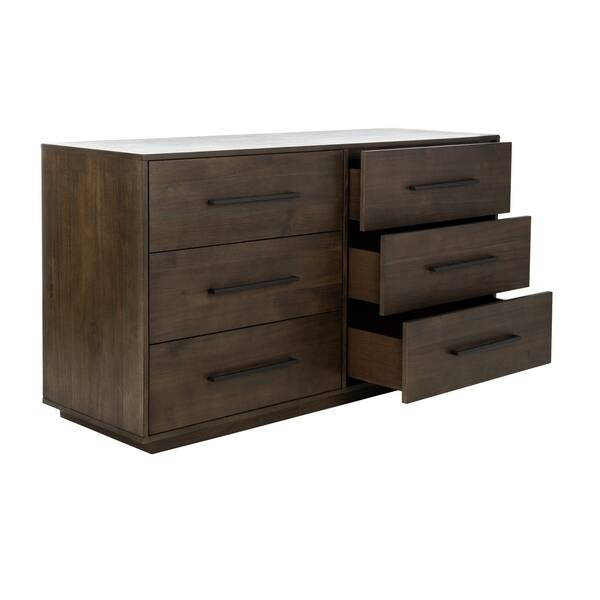 Shop Safavieh Couture Lawson 6 Drawer Dark Chocolate Brown Dresser