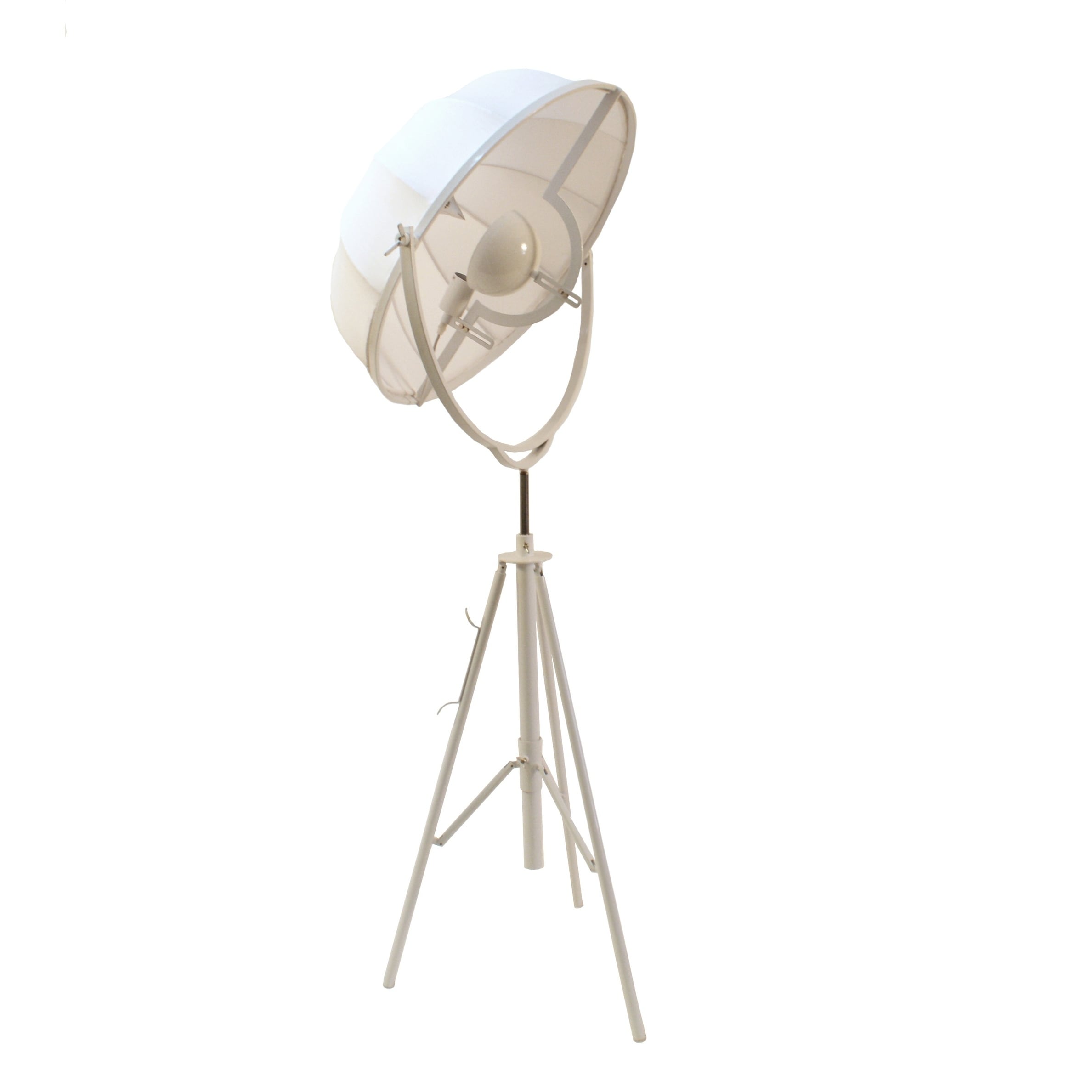large white floor lamp
