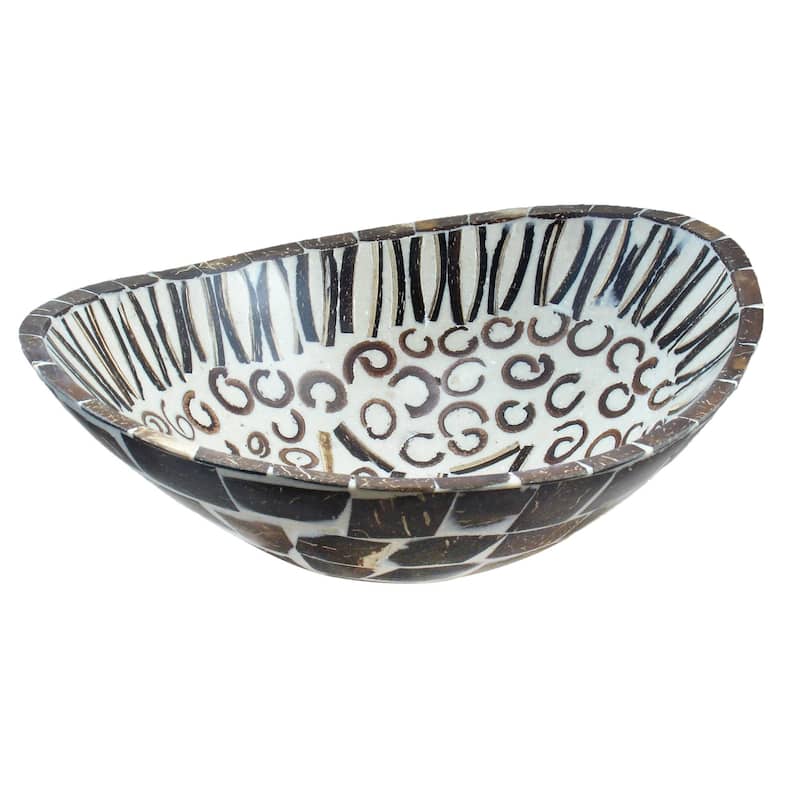 Natural Cinnamon & Coconut Shell Helm Bowl