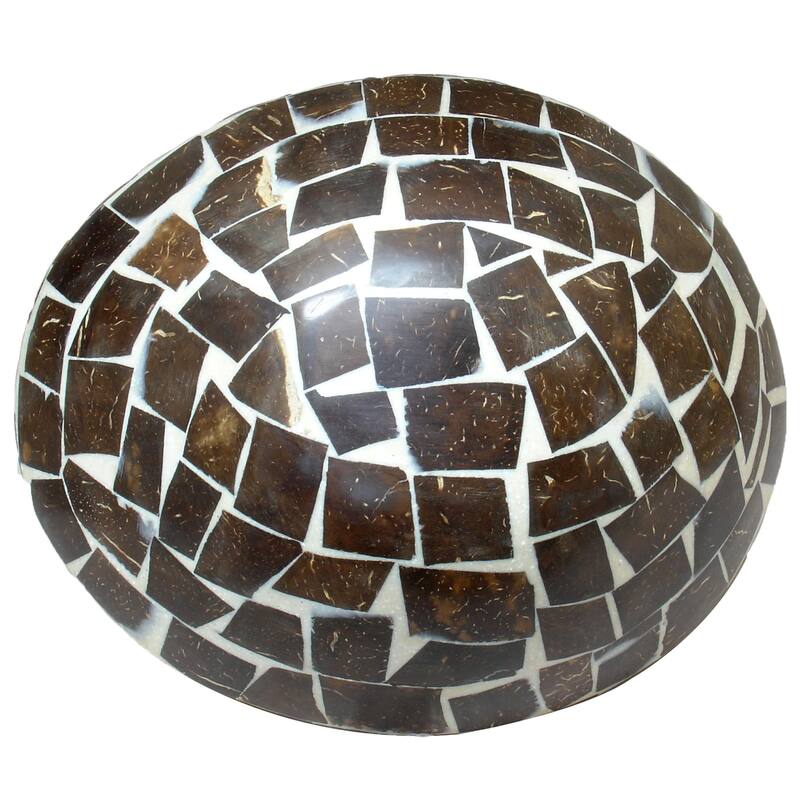 Natural Cinnamon & Coconut Shell Helm Bowl