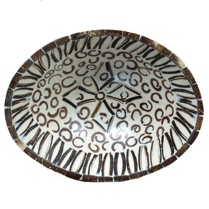 Natural Cinnamon & Coconut Shell Helm Bowl