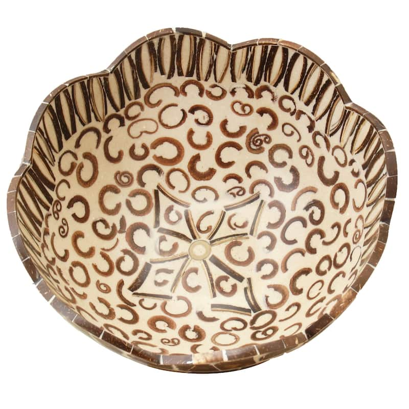 Handmade Natural Cinnamon And Coconut Shell Bowl (indonesia) - Bed Bath 