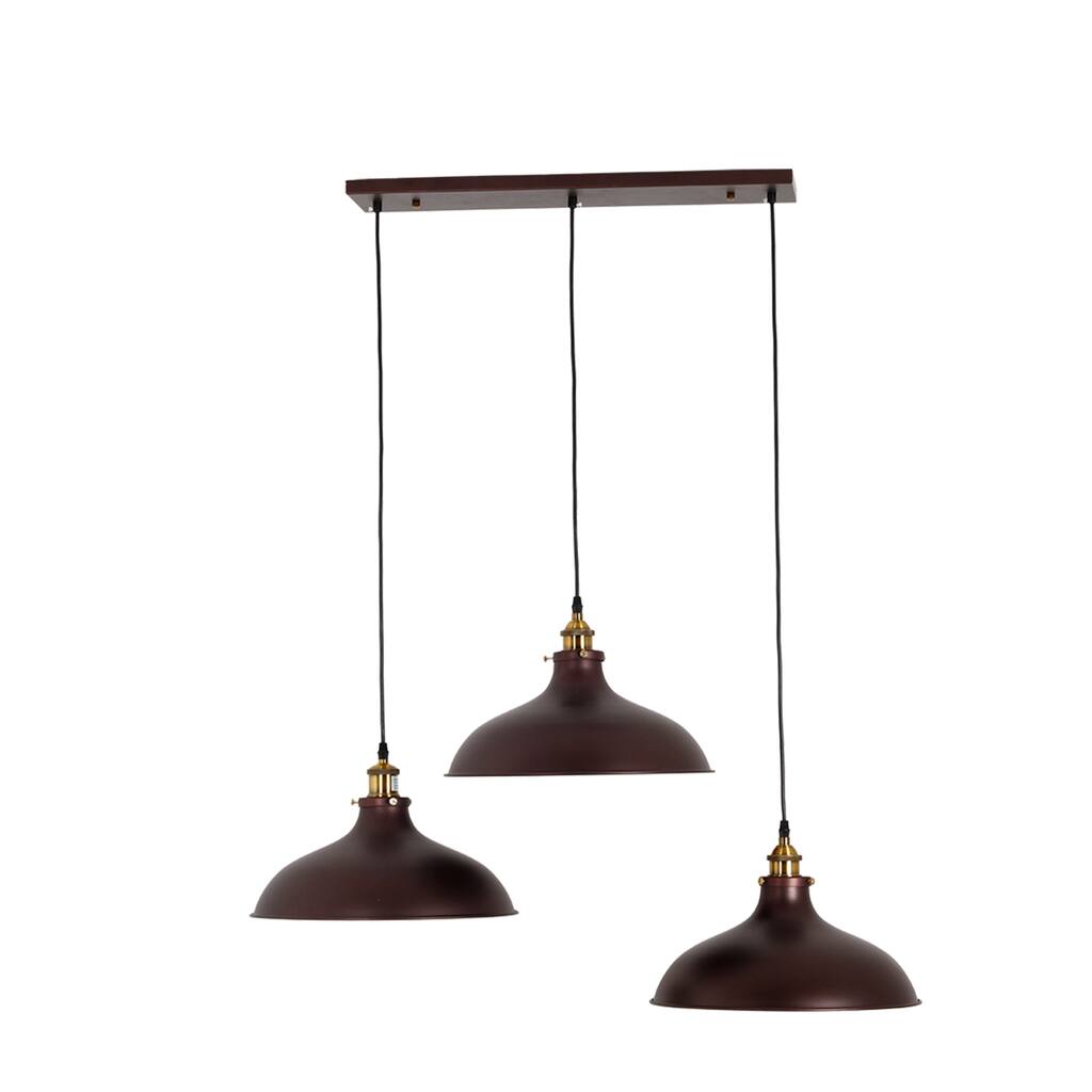 3-light Oil Rubbed Bronze Linear Pendant